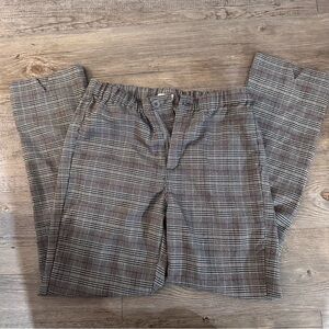Gray Plaid Pants